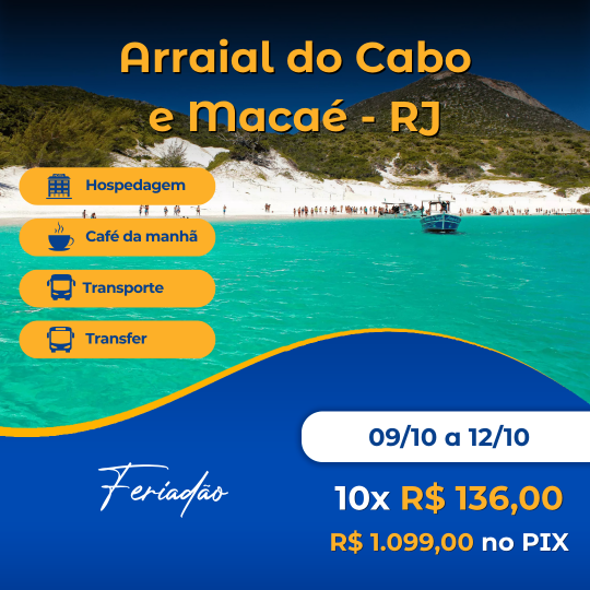 Detalhes da viagem Arraial do Cabo e Macaé